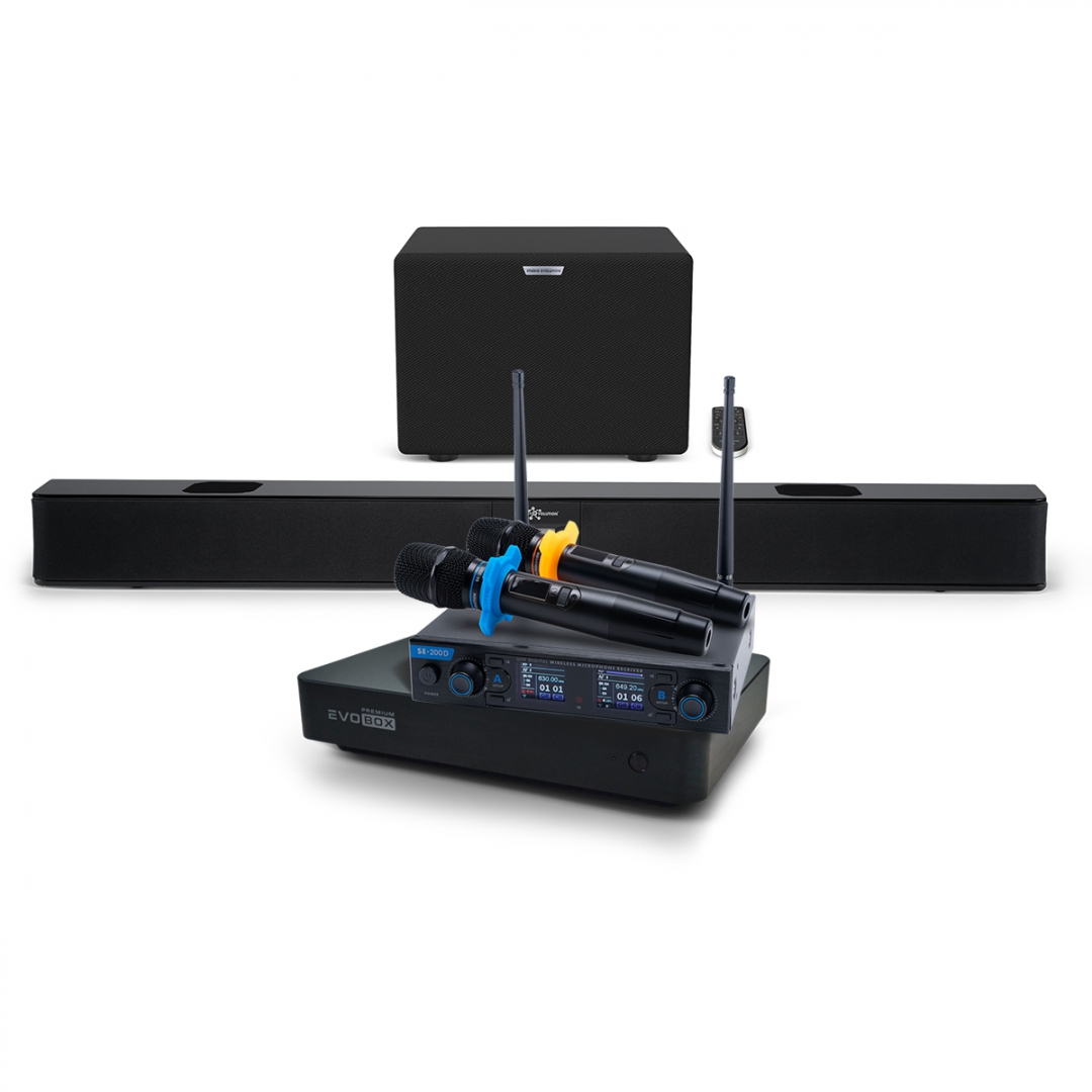 Hi-End караоке-система EVOBOX Premium + EvoSoundBar (саундбар с караоке) в Азове