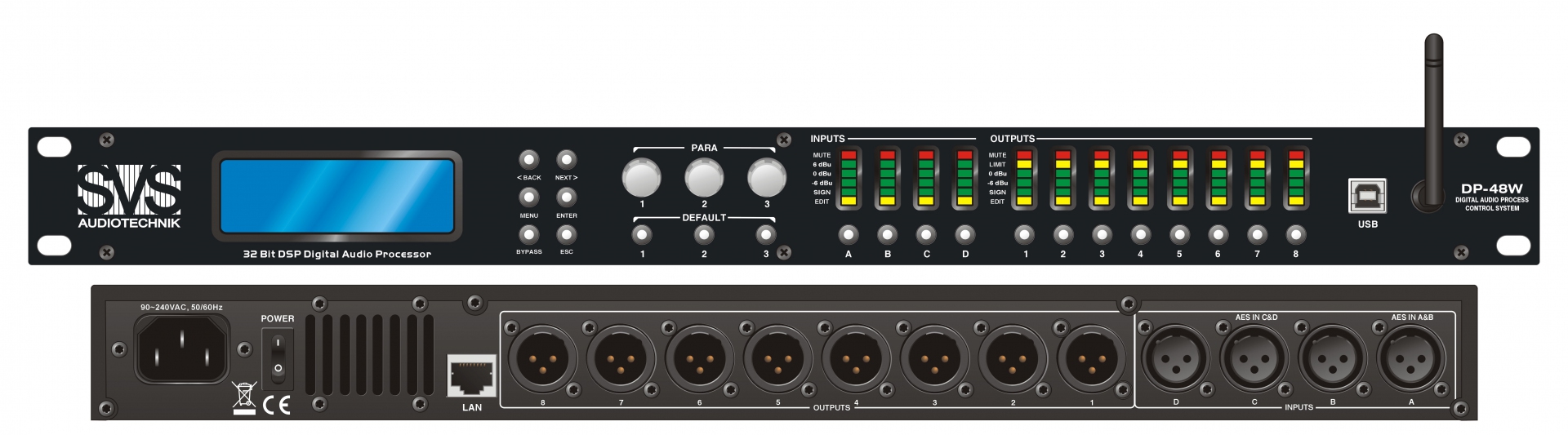 SVS Audiotechnik DP-48W Цифровой процессор: 4 входа 8 выходов в Азове